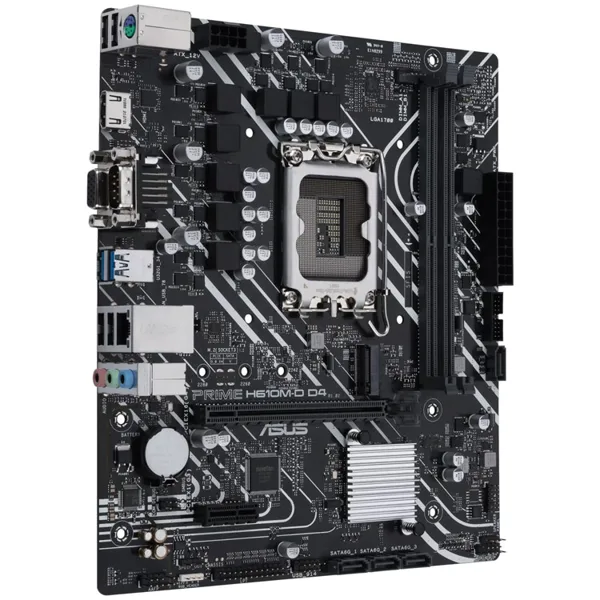 خرید مادربرد Asus Prime H610M-D - رم DDR5 - فرم Micro-ATX - چیپست اینتل