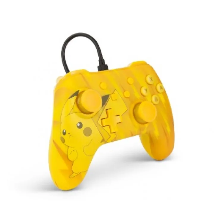 خرید کنترلر سیمی نینتندو سوییچ - طرح Static Pikachu