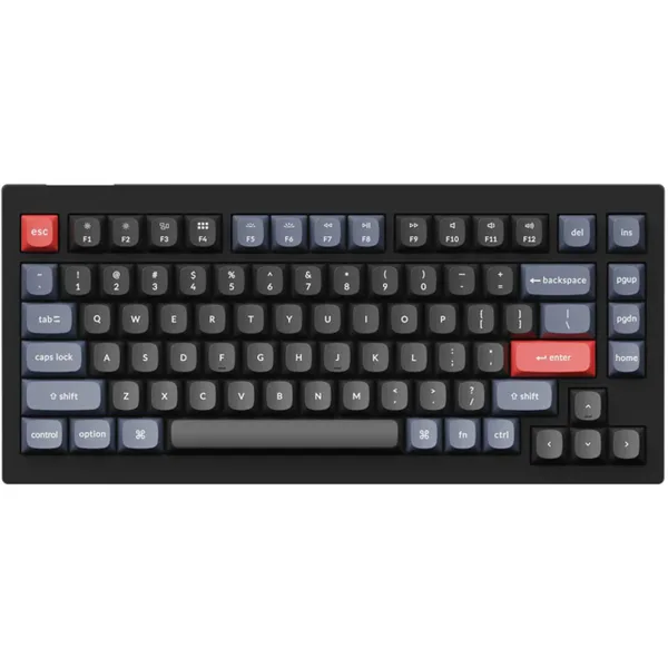 خرید کیبورد Keychron V1 - سوییچ قرمز - سیاه کربنی