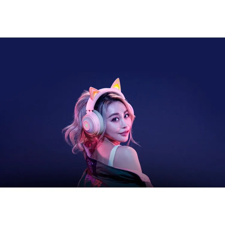 خرید هدست Razer Kraken نسخه Kitty - رنگ Quartz Pink