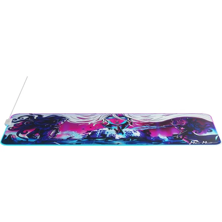 خرید موس پد SteelSeries QcK Prism RGB - طرح Neo Noir - سایز XL