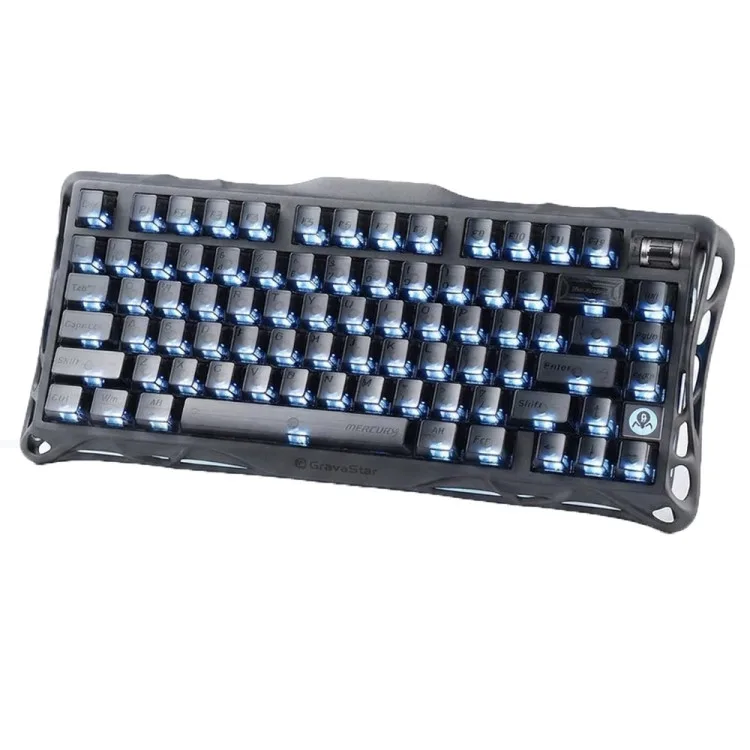 خرید کیبورد GravaStar Mercury K1 - بی سیم - سوییچ مکانیکی - طرح Stealth Black