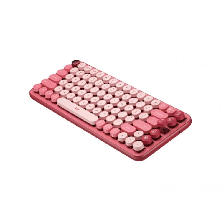 خرید کیبورد Logitech POP Keys - بی سیم - سوییچ مکانیکی - رنگ Heartbreaker
