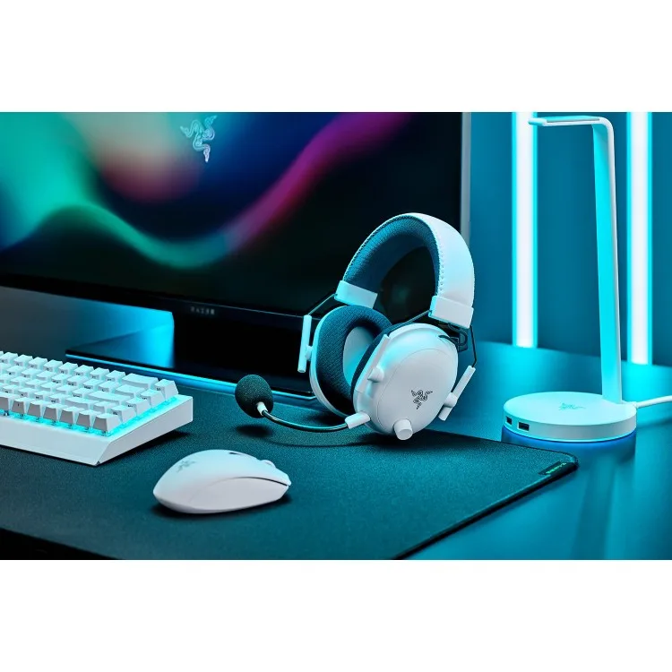 خرید هدست Razer Blackshark v2 Pro - بی سیم - رنگ Mercury White - سری 2023