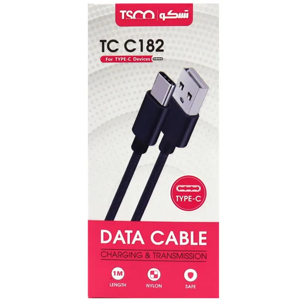 خرید کابل USB تایپ C تسکو TC-C182