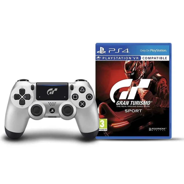 خرید دسته PS4 سری جدید - طرح بازی GT Sport + بازی Gran Turismo Sport