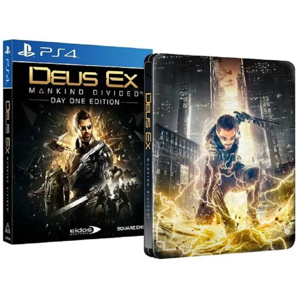 Deus Ex Mankind Divided Day One Edition Steelbook - R2 - PS4