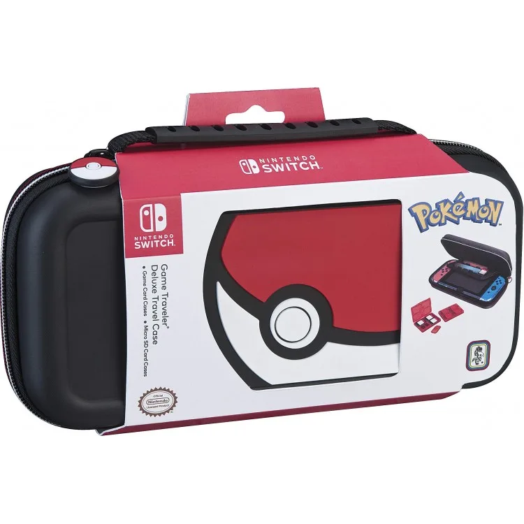 خرید کیف مسافرتی ضدضربه نینتندو سوییچ - طرح Pokeball سیاه