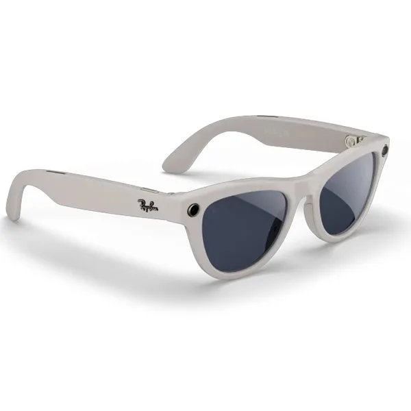 خرید عینک هوشمند Ray-Ban Meta Skyler - خاکستری گچی - لنز شفاف کبود فتوکرومیک - سایز بزرگ