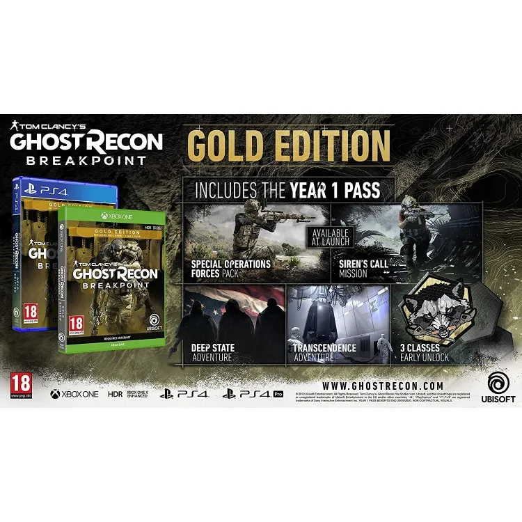 خرید بازی Ghost Recon: Breakpoint نسخه Gold برای PS4