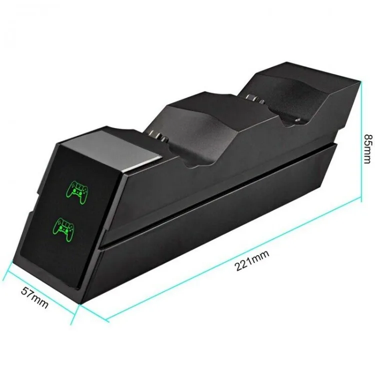 خرید پایه شارژر دوگانه دوال شاک 4 مدل X7E1 - سیاه