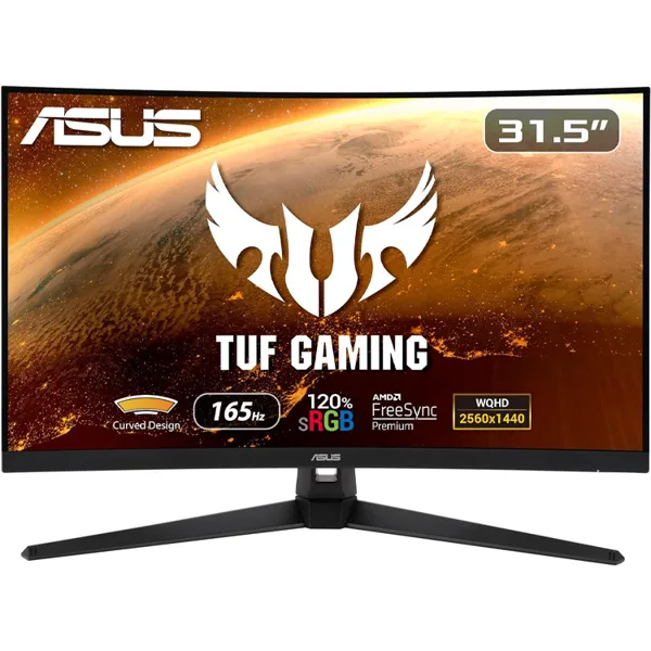 خرید مانیتور TUF VG32VQ1BR - کیفیت WQHD - خمیده - سایز 32 اینچ