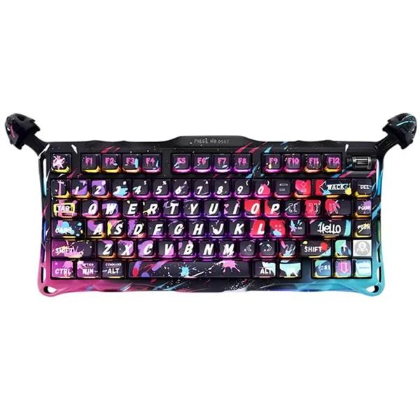 خرید کیبورد GravaStar Mercury V75 Pro - سوییچ مغناطیسی - نسخه ویژه Neon Grafitti