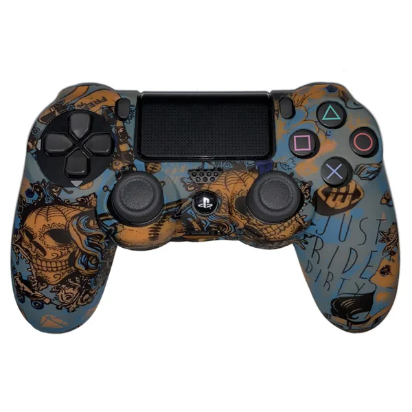 روکش کنترلرDualshock 4 Cover - Orange and Gray - Code 10