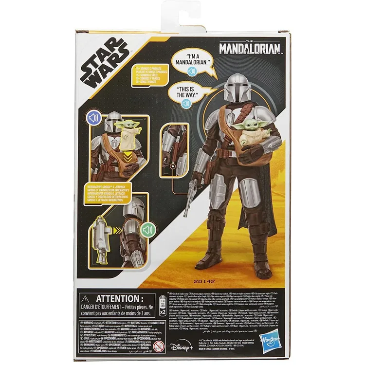 خرید اکشن فیگور مندلورین و گروگو از سریال The Mandalorian - کالکشن Galactic Action - طول 30 سانتی متر
