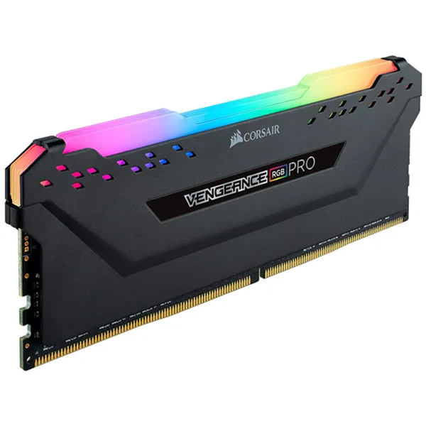 خرید رم Corsair Vengeance RGB Pro - ظرفیت 16 گیگابایت - DDR4 - پک تکی - مدل Intel XMP - فرکانس 3600 مگاهرتز - CL18 - سیاه