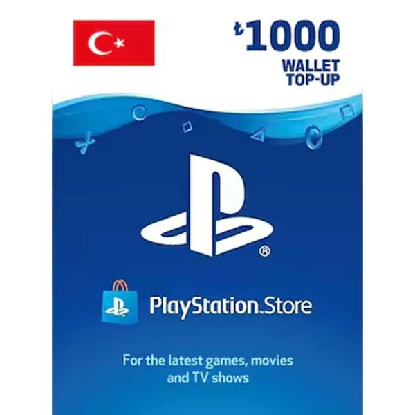 خرید گیفت کارت پلی استیشن - 1000 لیر - ریجن ترکیه - دیجیتال