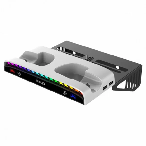 خرید پایه دیواری ipega RGB همراه با شارژر برای PS5