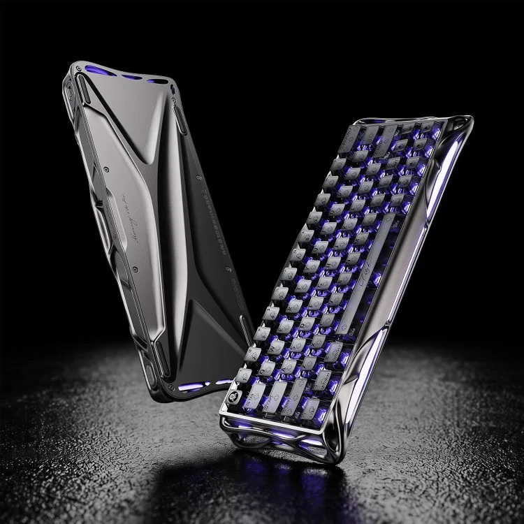 خرید کیبورد GravaStar Mercury V60 Pro - سوییچ مغناطیسی - رنگ Gunmetal Smoke