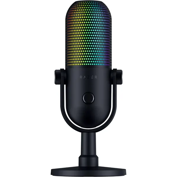خرید میکروفون Razer Seiren V3 Chroma با پردازش سیگنال دیجیتال ۳۲ بیت - سیاه