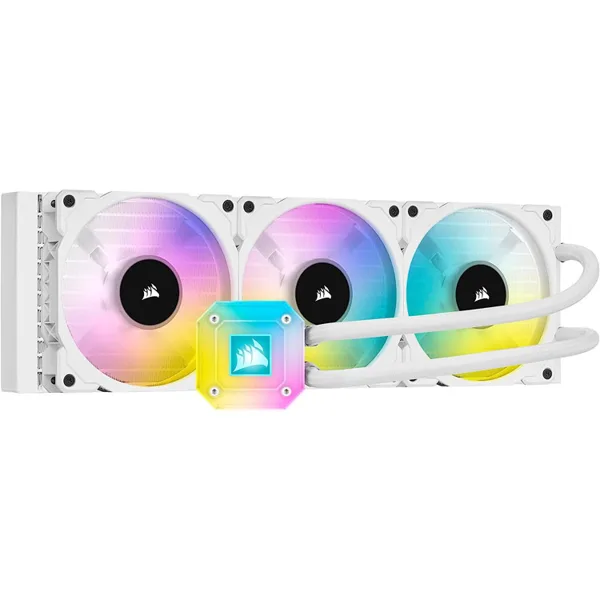 خرید خنک کننده پردازنده Corsair iCUE H150i ELITE CAPELLIX - خنک کننده مایع - 360 میلیمتر - سفید