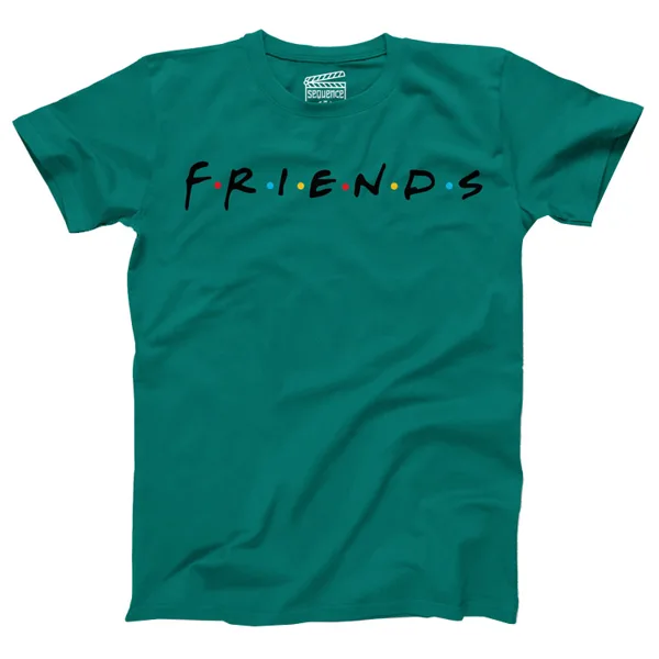 خرید تیشرت ونگارد - طرح Friends - سبز - سایز L