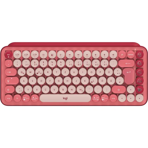 خرید کیبورد Logitech POP Keys - بی سیم - سوییچ مکانیکی - رنگ Heartbreaker