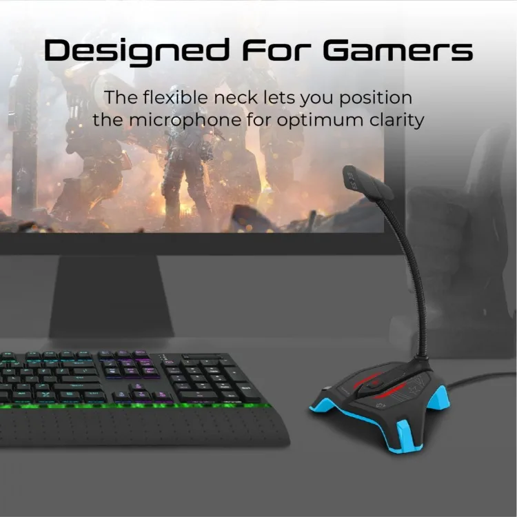 خرید میکروفون Vertux Streamer-2 - آبی