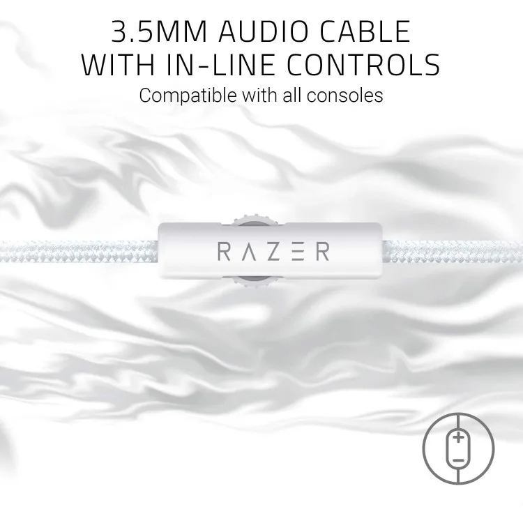خرید هدست Razer Kraken - رنگ Mercury White