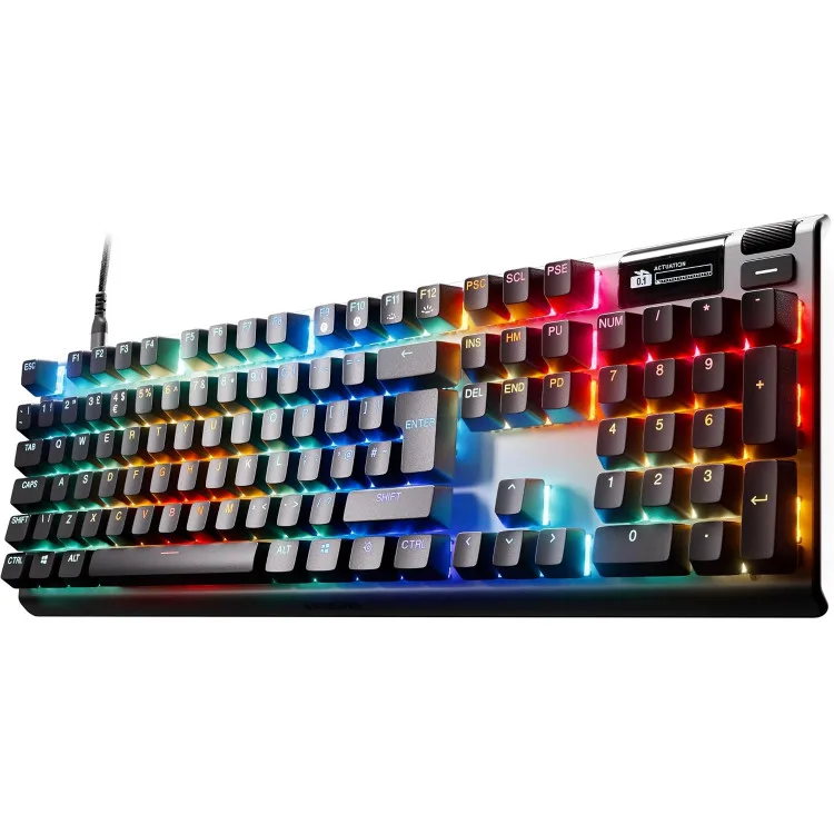 خرید کیبورد SteelSeries Apex Pro نسل سه - سوییچ HyperMagnetic OmniPoint 3.0 - سیاه - چینش حروف آلمانی