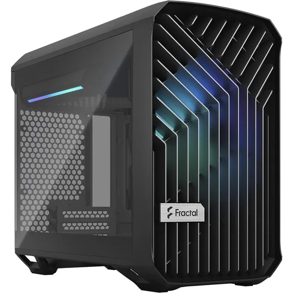 خرید کیس کامپیوتر Fractal Design Torrent Nano RGB - شاسی مید تاور - رنگ Black TG Light