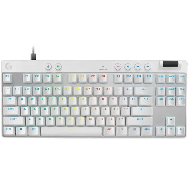 خرید کیبورد Logitech G Pro X TKL Rapid - سوییچ آنالوگ مغناطیسی - سفید