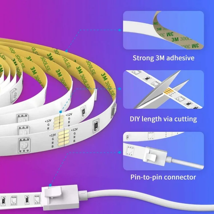 خرید لامپ نواری GoVee WiFi RGB - طول 10 متر