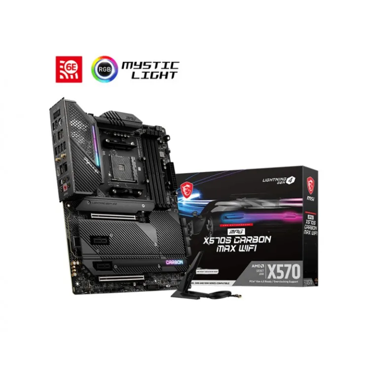 خرید مادربرد MSI MPG X570S Carbon Max WiFi - فرم ATX - چیپست AMD