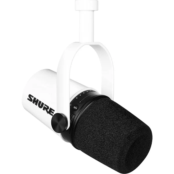 خرید میکروفون Shure MV7 - نسخه محدود White Noir