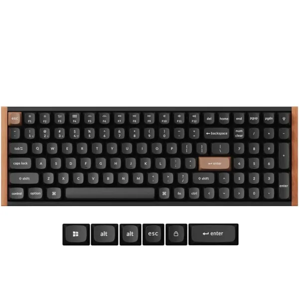 خرید کیبورد Keychron K4 HE 96% - بی سیم - سوییچ مغناطیسی بنفش