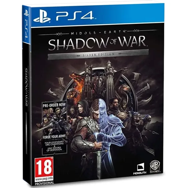 خرید بازی Middle-Earth: Shadow of War نسخه نقره ای برای PS4
