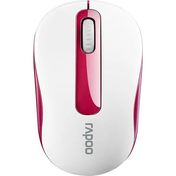 خرید موس Rapoo M10 Plus - بی سیم - سفید/قرمز