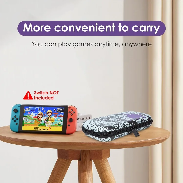 خرید کیف YOUSHARES مخصوص نینتندو سوییچ - طرح Splatoon 3 سیاه
