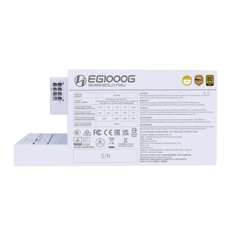 خرید پاور Lian Li Edge 1000W Gold - سفید