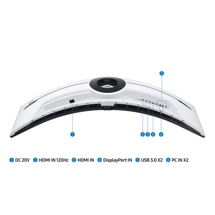 خرید مانیتور Samsung Odyssey Neo G9 G95NC - کیفیت Dual-UHD - خمیده - سایز ۵۷ اینچ
