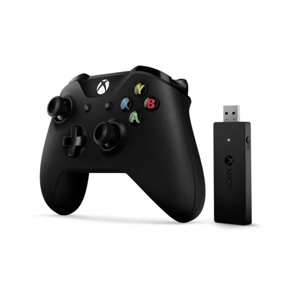 خرید کنترلر Xbox One S به همراه دانگل ویندوز - مشکی رنگ