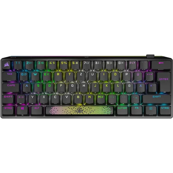 خرید کیبورد Corsair K70 Pro Mini - بی سیم - سوییچ مکانیکی Cherry MX قرمز