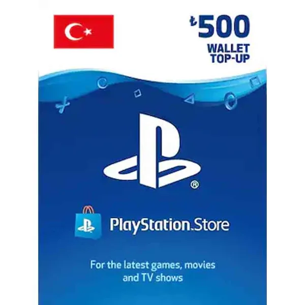 خرید گیفت کارت پلی استیشن - 500 لیر - ریجن ترکیه - دیجیتال
