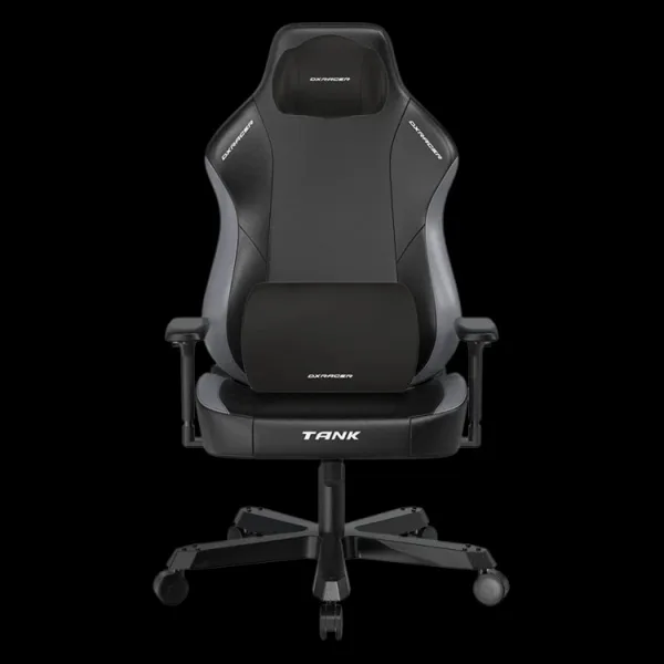 خرید صندلی DXRacer Tank Super Plus - روکش چرم EPU سیاه خاکستری