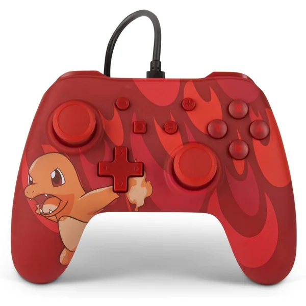خرید کنترلر سیمی نینتندو سوییچ - طرح Blazing Charmander