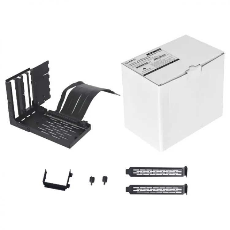 خرید نگه دارنده عمودی کارت گرافیک Lian Li Universal دارای چهار اسلات با کابل رایزر PCIe 4.0 - سیاه