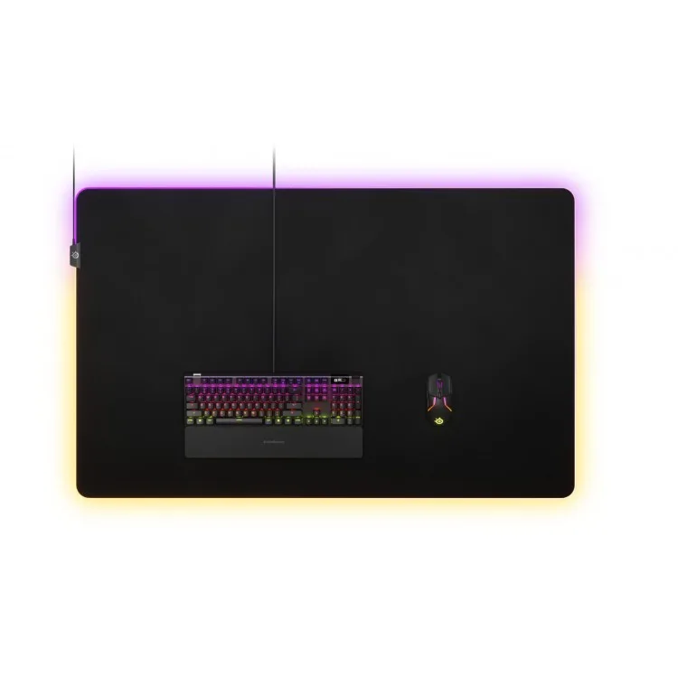 خرید موس پد SteelSeries QcK Prism RGB - سایز 4XL