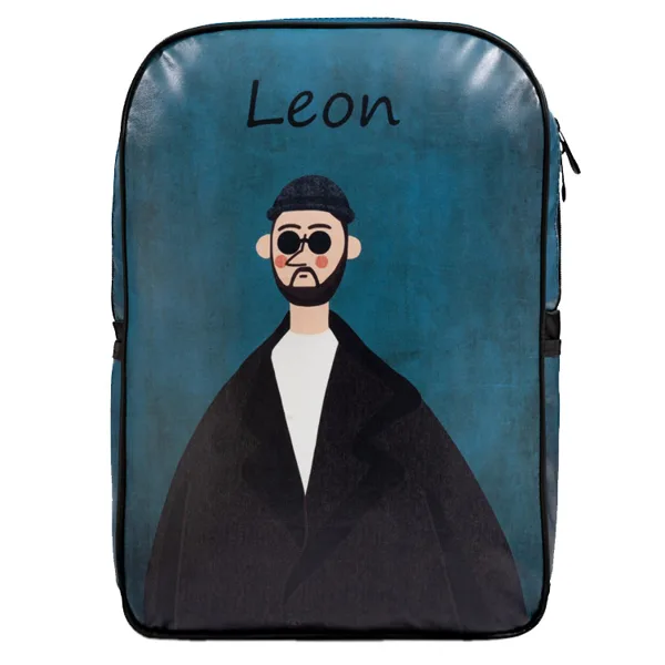 خرید کوله پشتی ونگارد - چرمی - طرح Leon