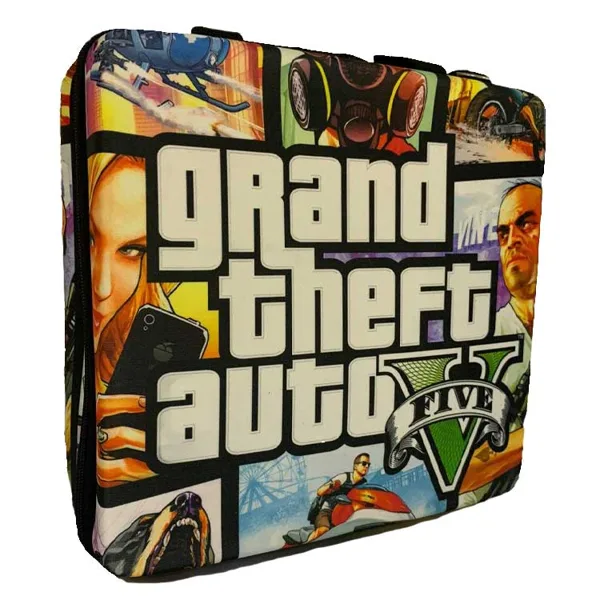 خرید کیف ضدضربه PS4 Slim - طرح بازی GTA V